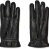 UGG Gloves<3 Point Leather Gloves Black