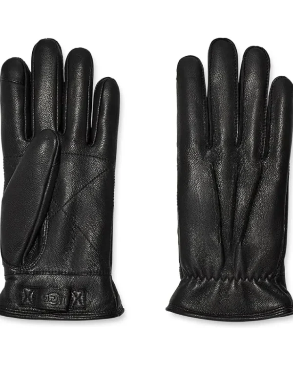 UGG Gloves<3 Point Leather Gloves Black