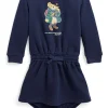 Polo Ralph Lauren Kids Dresses<Polo Bear Fleece Dress & Bloomer (Infant) Refined Navy