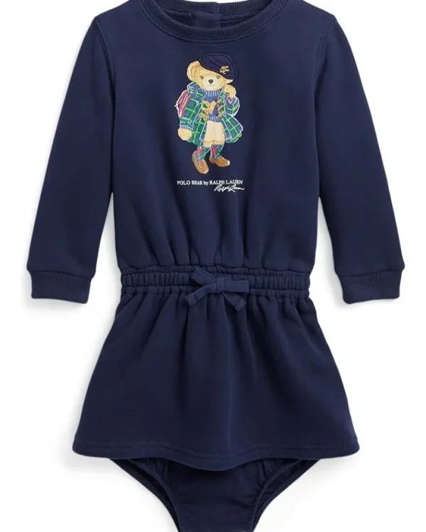 Polo Ralph Lauren Kids Dresses<Polo Bear Fleece Dress & Bloomer (Infant) Refined Navy