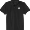 adidas Kids Shirts & Tops<Poly Mesh 3S Polo(Big Kid) Black