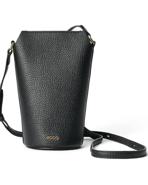 ECCO Bags<Pot Bag Black Pebbled Leather