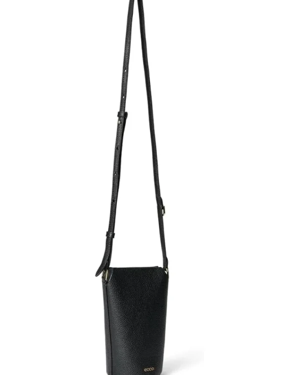 ECCO Bags<Pot Bag Black Pebbled Leather