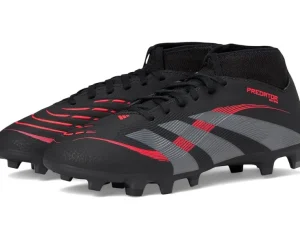 adidas Sneakers & Athletic<Predator Club Sock Firm Ground/Multi Ground Soccer Cleats Black/Grey/Lucid Red
