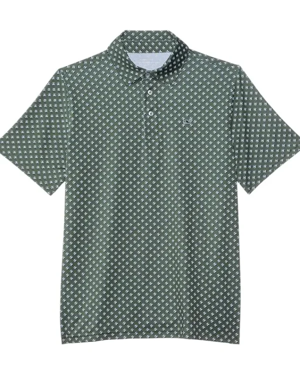 Vineyard Vines Kids Shirts & Tops<Printed Sankaty Polo (Toddler/Little Kid/Big Kid) Soccer Toss Cypress