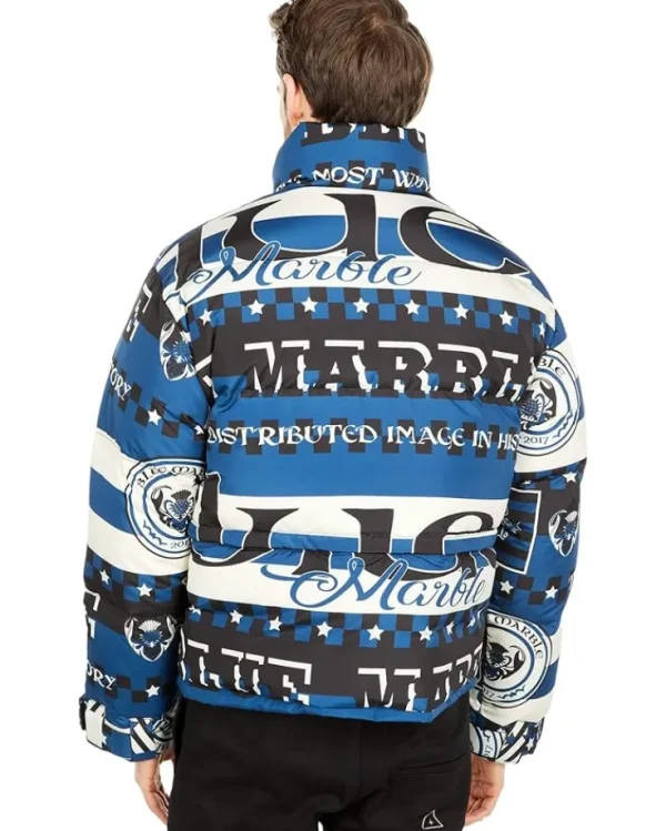 Blue Marble Paris Coats & Outerwear<ed Taffeta Parka Print