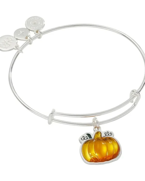 Alex and Ani Jewelry<Pumpkin Bracelet Shiny Silver