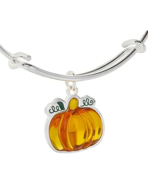 Alex and Ani Jewelry<Pumpkin Bracelet Shiny Silver