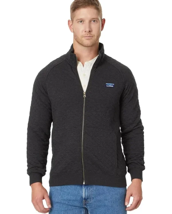 L.L.Bean Hoodies & Sweatshirts<Quilted Sweatshirt Full-Zip Classic Navy