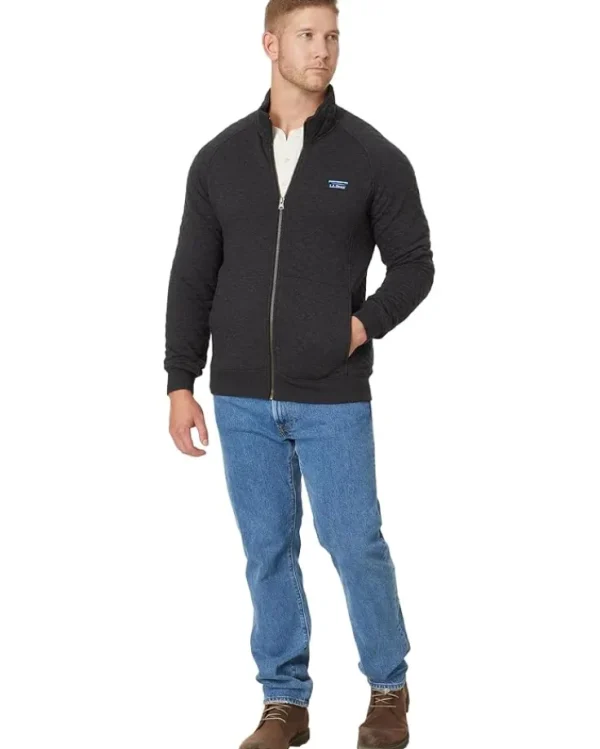 L.L.Bean Hoodies & Sweatshirts<Quilted Sweatshirt Full-Zip Classic Navy
