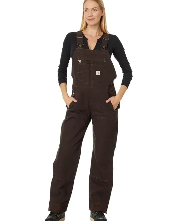 Carhartt Jumpsuits & Rompers<Quilt-Lined Washed Duck Bib Overalls Dark Brown