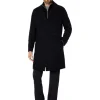 Cole Haan Coats & Outerwear<39" Classic Wool Twill with Bib Black