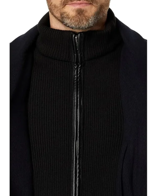 Cole Haan Coats & Outerwear<39" Classic Wool Twill with Bib Black