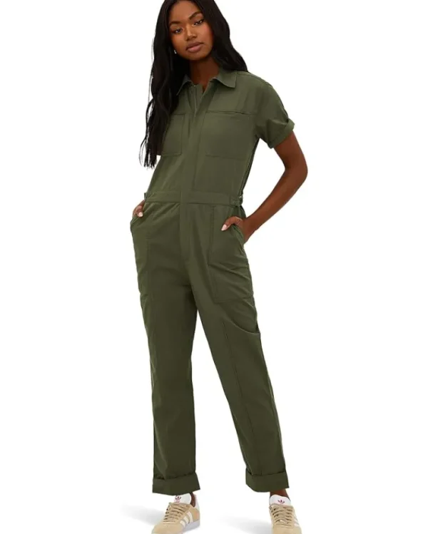 Beach Riot Jumpsuits & Rompers<Racertrack Jumpsuit Olive