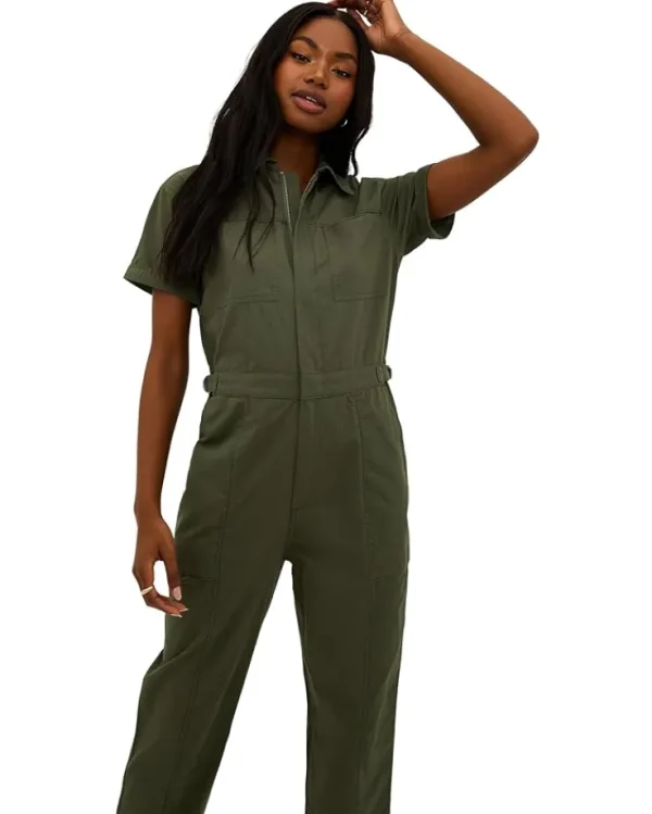 Beach Riot Jumpsuits & Rompers<Racertrack Jumpsuit Olive