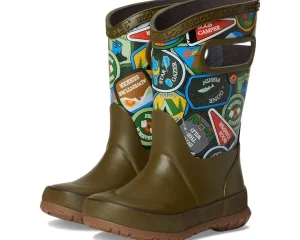 Bogs Kids Boots | Boots<Rainboot Camping Patches (Toddler/Little Kid/Big Kid) Army Green Multi