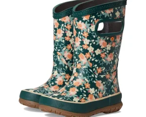 Bogs Kids Boots | Boots<Rainboot Small Floral (Toddler/Little Kid/Big Kid) Emerald Multi