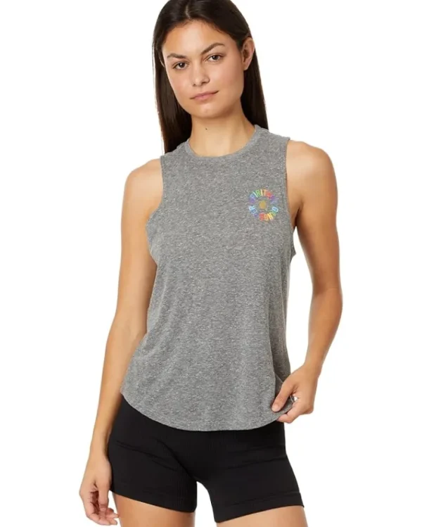 Spiritual Gangster Shirts & Tops<Rainbow Jade Tank Heather Grey