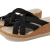 Bzees Comfort<Reign Wedge Sandals Black