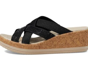 Bzees Comfort<Reign Wedge Sandals Black
