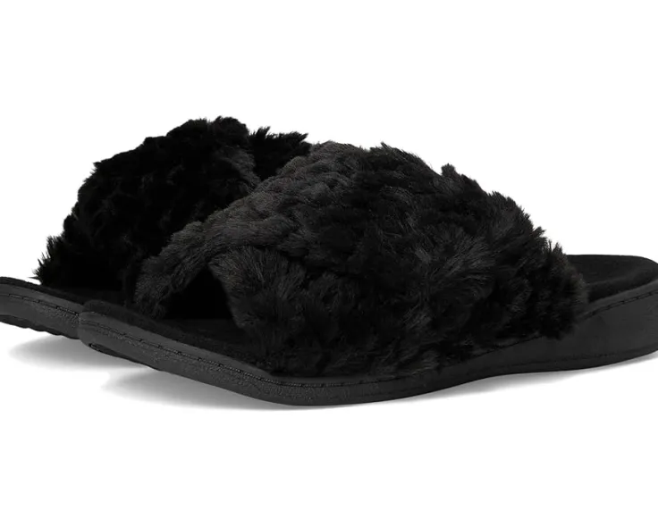 relax_ii_slides_0.webp VIONIC Slippers<Relax Ii Slides Black Fabric