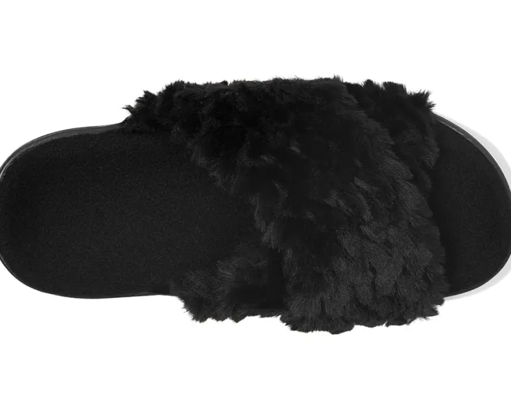 relax_ii_slides_1.webp VIONIC Slippers<Relax Ii Slides Black Fabric