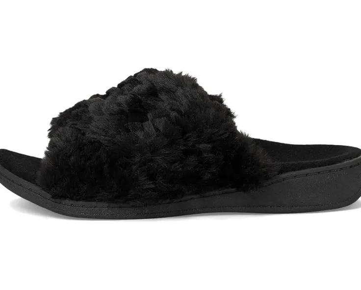 relax_ii_slides_3.webp VIONIC Slippers<Relax Ii Slides Black Fabric