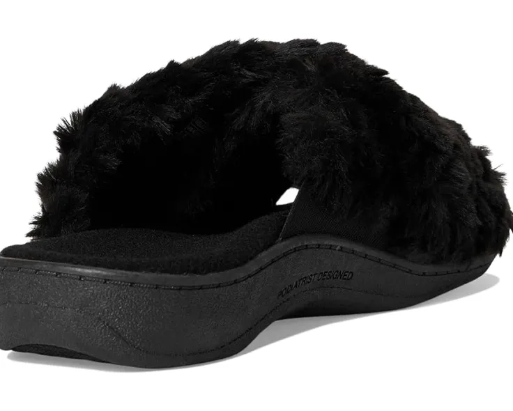 relax_ii_slides_4.webp VIONIC Slippers<Relax Ii Slides Black Fabric