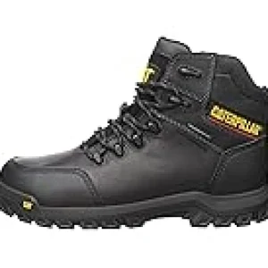Caterpillar Work & Duty Boots<Resorption Waterproof Composite Toe Black Full Grain Leather