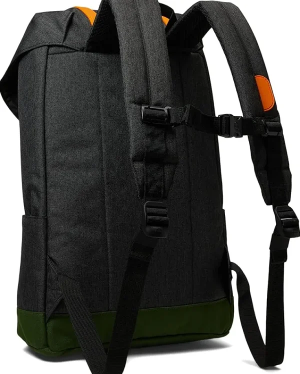 Herschel Supply Co. Kids Backpacks<Retreat Backpack (Little Kids) Black Crosshatch/Forest Elf/Sun Orange