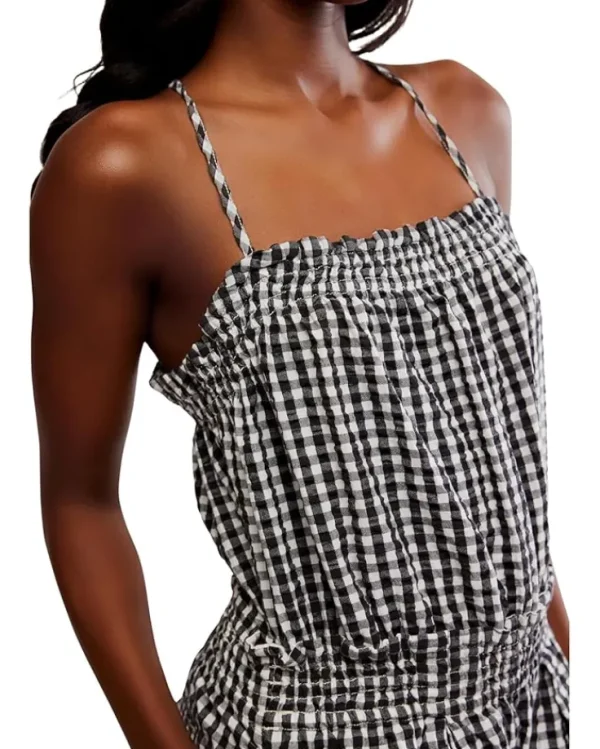 Free People Jumpsuits & Rompers<Retro Heatwave Gingham On Black Combo