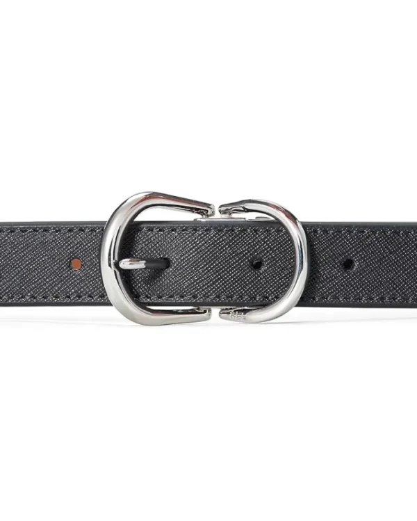 Lauren Ralph Lauren Belts<Reversible Crosshatch Leather Belt Black/Lauren Tan