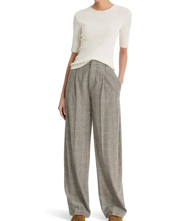 Vince Shirts & Tops<Ribbed Elbow Sleeve Crew Tee Light White Sand