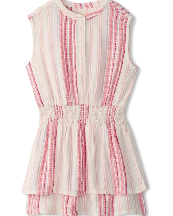 Hatley Kids Dresses<Ribbon Stripe Smocked Waist Dress (Toddler/Little Kid/Big Kid) Pink