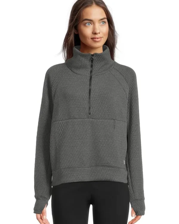 L.L.Bean Plus Size<Ridgeknit Half Zipper Pullover Dark Marine Blue