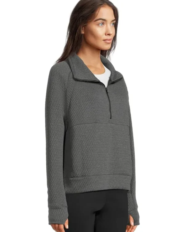 L.L.Bean Plus Size<Ridgeknit Half Zipper Pullover Dark Marine Blue