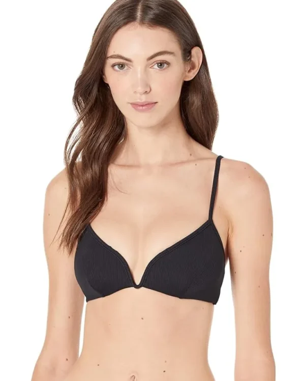 L*Space Swimwear & Cover Ups<Ridin' High Ribbed Helena Top Black