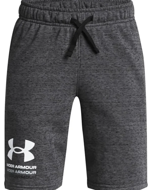 Under Armour Kids Shorts<Rival Terry Shorts (Big Kids) Black/Castlerock