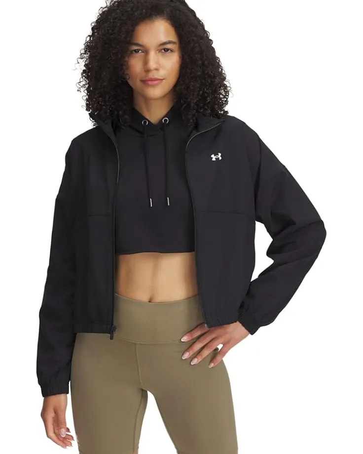 rival_woven_jacket_0.webp Under Armour Coats & Outerwear<Rival Woven Jacket Black/White