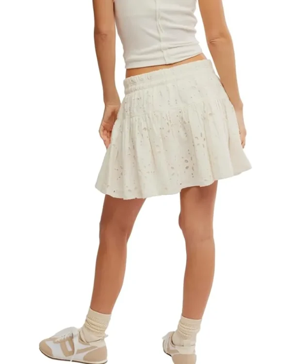 Free People Skirts<Roselle Eyelet Mini Ivory