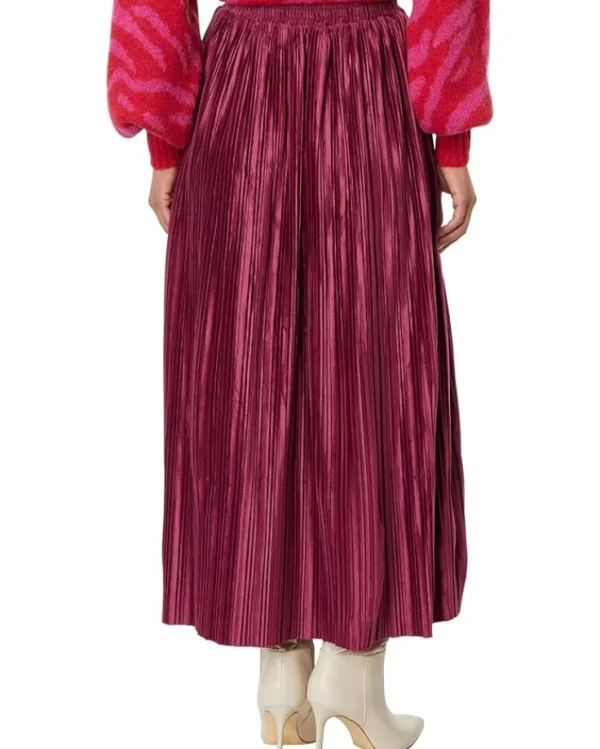 en saison Skirts<Rozlyn Pleated Midi Skirt Mulberry