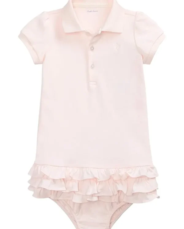Polo Ralph Lauren Kids Dresses<Ruffled Polo Dress & Bloomer (Infant) Delicate Pink