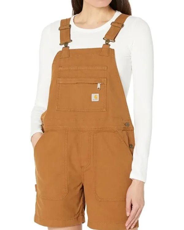 Carhartt Jumpsuits & Rompers<Rugged Flex Relaxed Fit Canvas Shortall Carhartt Brown