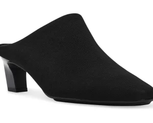 Anne Klein Mules<Sabrine Black Stretch