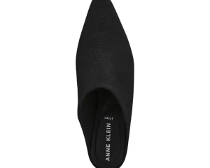 Anne Klein Mules<Sabrine Black Stretch
