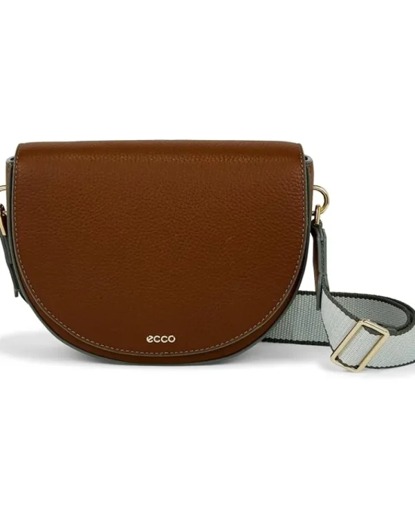 ECCO Bags<Saddle Bag Black Pebbled Leather