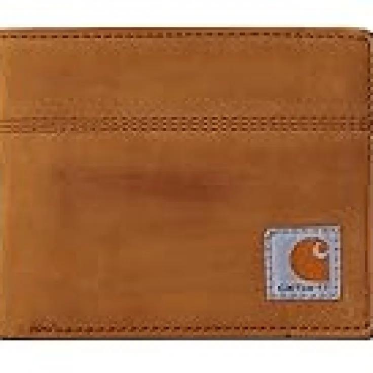 saddle_leather_bifold_wal_0.webp Carhartt Wallets | Bags<Saddle Leather Bifold Wallet Brown