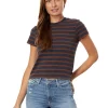 AG Jeans Shirts & Tops<Sadie 90s Vintage Crew Deep Navy/Spiced Maple