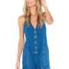 Show Me Your Mumu Jumpsuits & Rompers<Sandiego Romper Overcast Blue