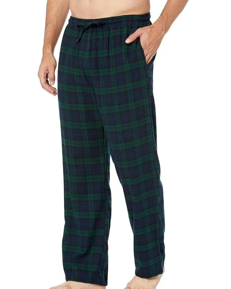 scotch_plaid_flannel_slee_0.webp L.L.Bean Sleepwear<Scotch Plaid Flannel Sleep Pants Black Watch Tartan